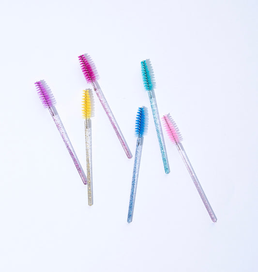 Disposable Mascara Lash Wands Brushes (ASSORTED COLOURS)